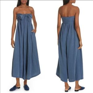 Ulla Johnson Strapless wide leg jumpsuit ✨